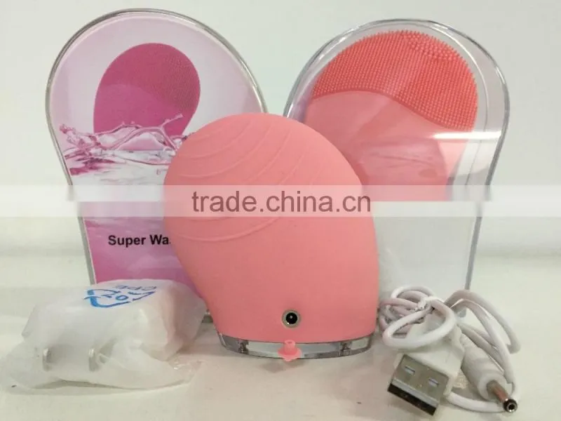 Electric facial brush cleansing beauty face cleaser massager