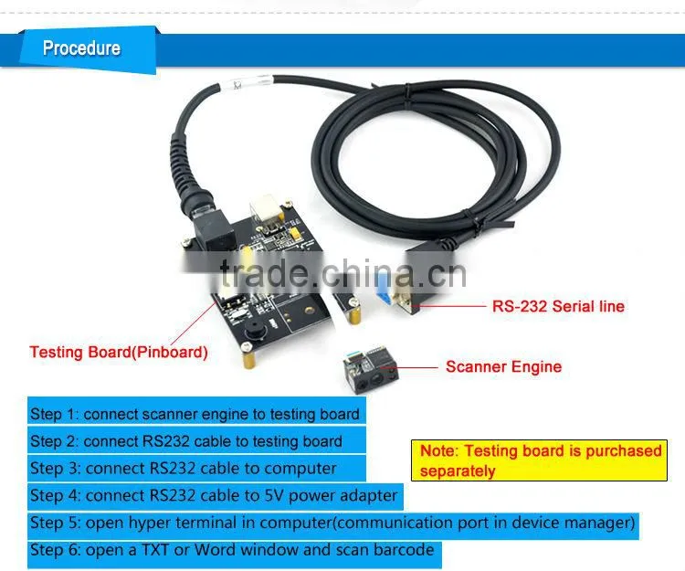 LV3095 2D bluetooth barcode scanner module, seamless replacement for Motorola 955SE