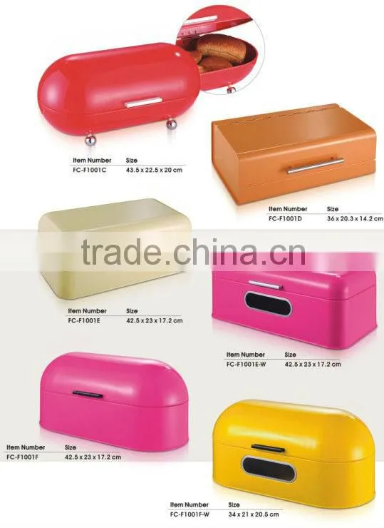 color coating metal bread box and canister