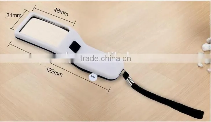 Wholesale Cheap led magnifier handle reading led pocket magnifier for elderly