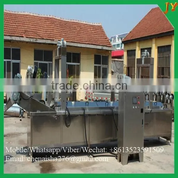 Continuous commercial electric deep oil-water fryer for hot sale