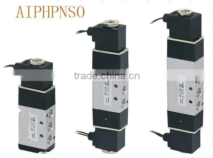 5-way 300 Series Solenoid Valve, Pneumatic Control Valve 4V320-10