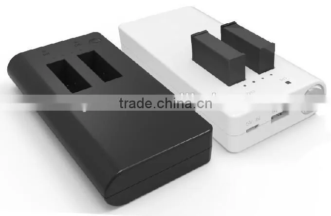 New arrival!!! Dual Charger for Gopro Hero Battery with power bank