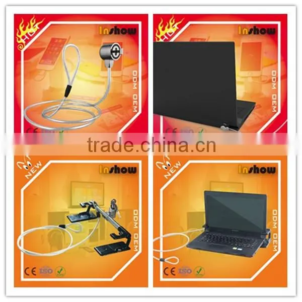 Retail shop display computer notebooks cable lock
