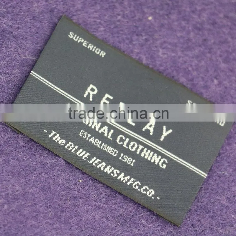 China Directly Factory Professional Custom Woven Label Main label/Neck label /Side Label