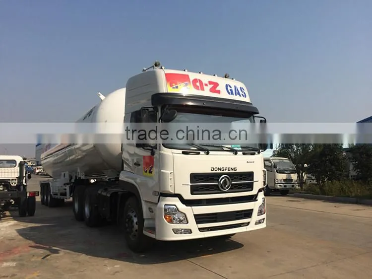 High performance 58.5m3 propane tri-axle lpg tank trailer