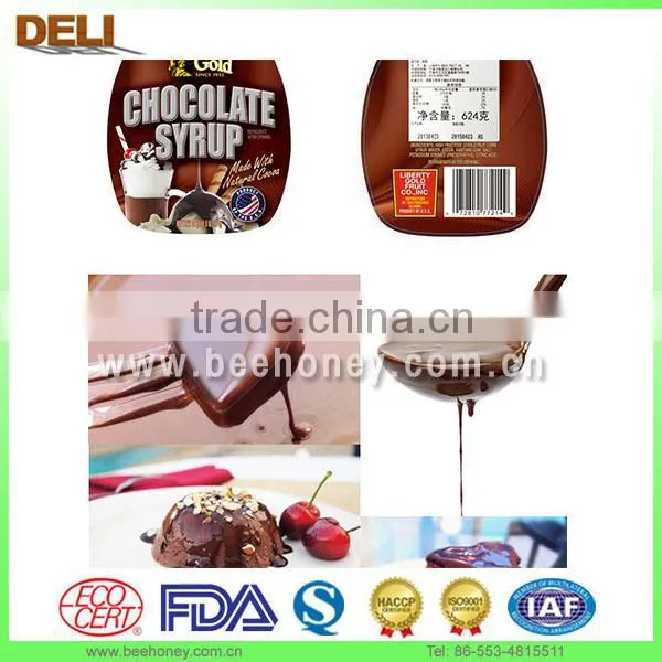 HACCP FDA KOSHER Good Taste Topping Syrup Chocolate Syrup