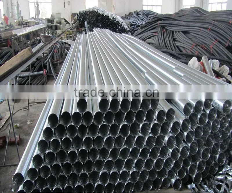 prestressed round galvanized metal corrugated pipe/bellows