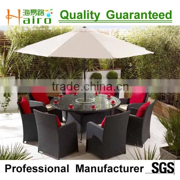 outdoor rattan dining table and chairs