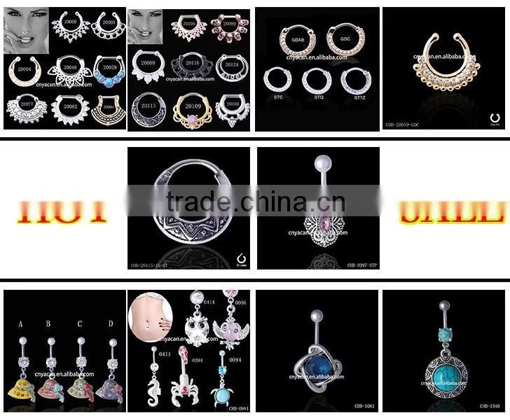 16g Surgical Steel Diamond Nipple Piercings