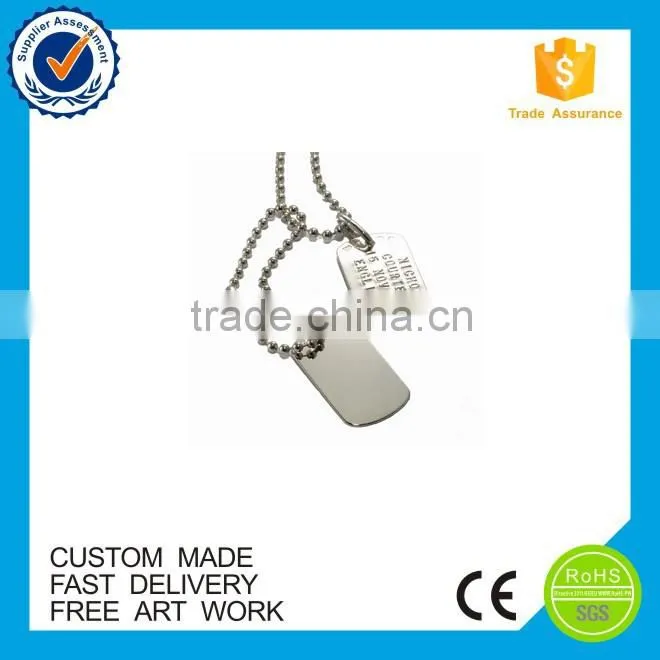 china wholesale cast Iron necklace dog tag