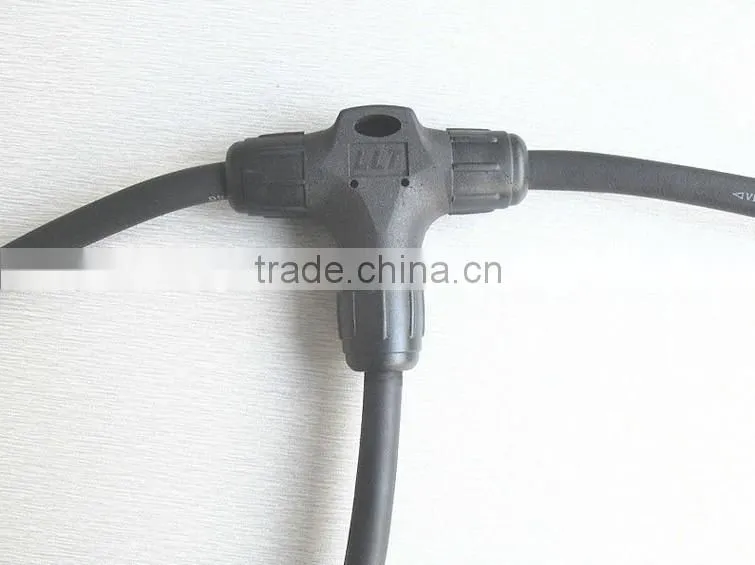 IP67 LLT 3-way Tee connector led lighting accessory waterproof T connector