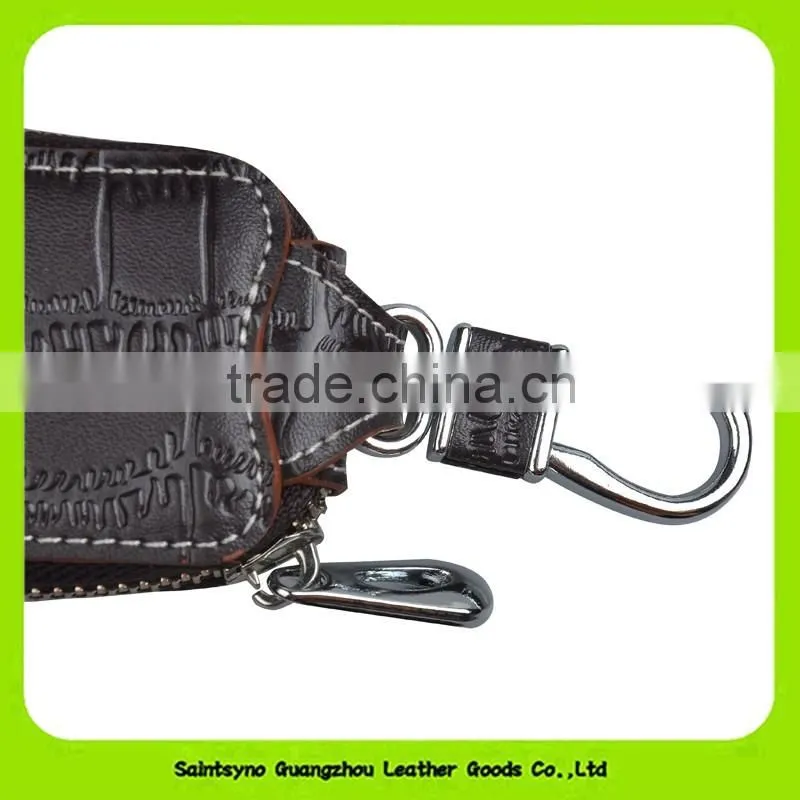 Zip Around vintage leather key wallet key holder 16648