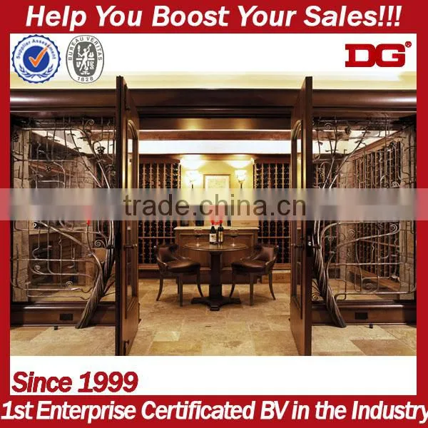 2014 Modern design high quality wood wine shelves
