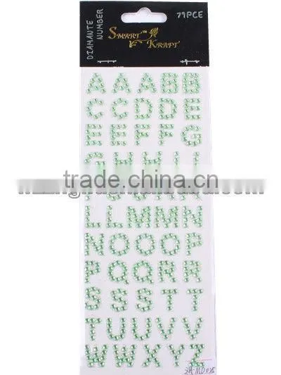 Acrylic Crystal Laptop Letter Sticker