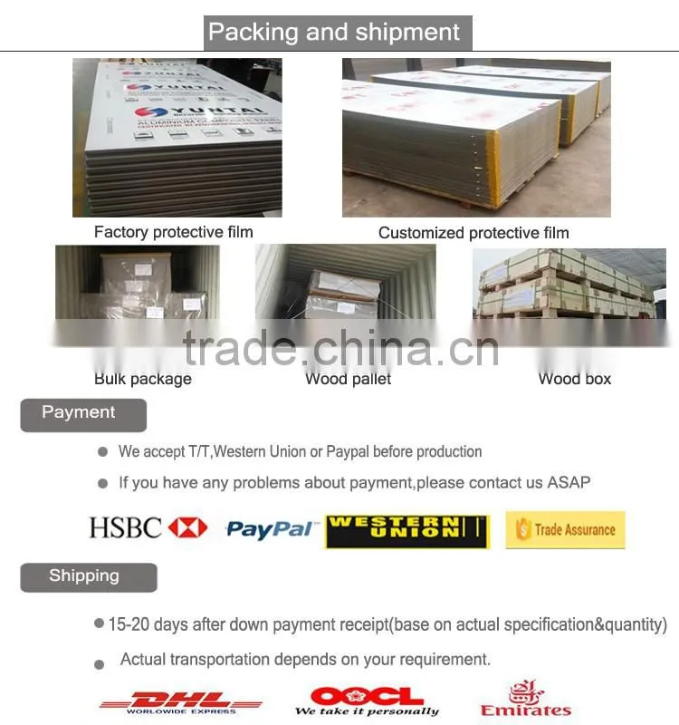Brushed Aluminium Composite Panel Gold Silver interior decoration Signage ACM panel