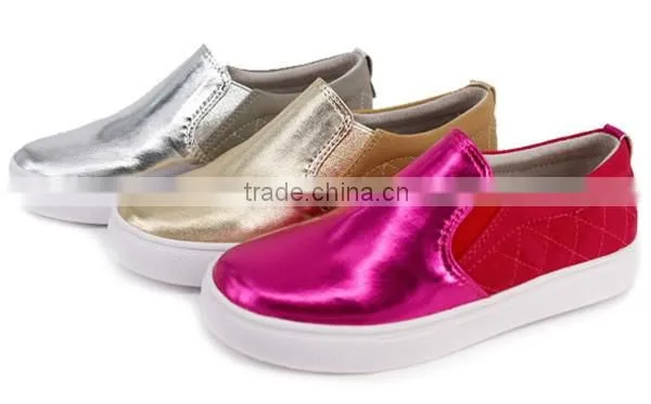 Wholesale Custom Children Stripe Classic Breathable Canvas Unisex Kids Slip-on Sneakers Shoes for Girls