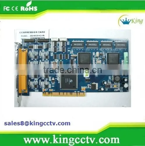 hot selling cctv dvr card ds-4008hci cctv pci dvr h 264 video capture card
