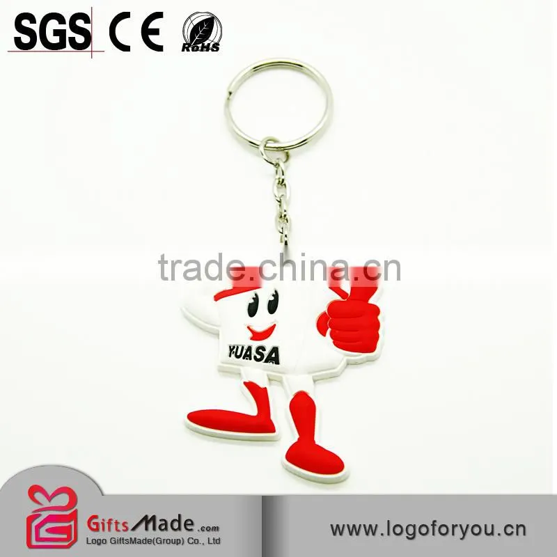 lovely promotion gifts soft pvc photo frame keychain