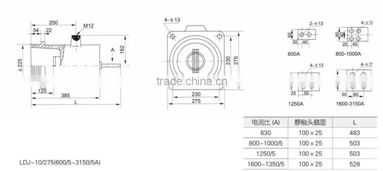 LDJ(1,5,6)-10 current transformer 5A