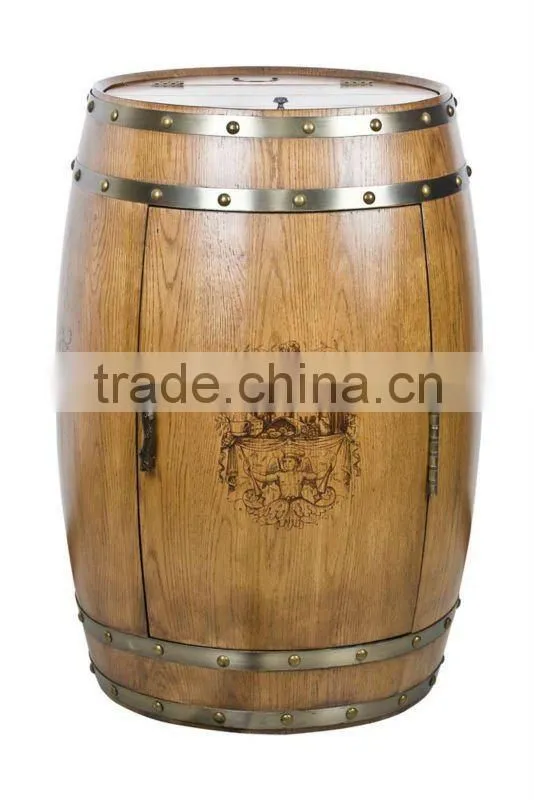 New Style Barrel furniture wooden fridge