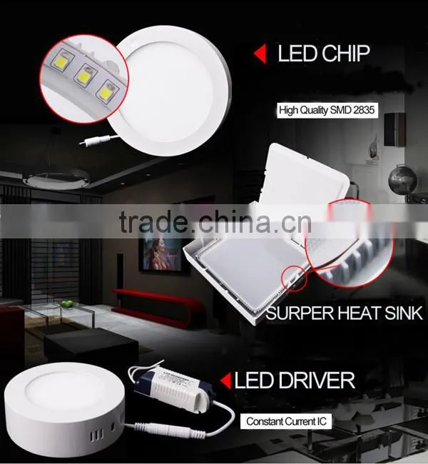 Zhongshan Factory best price square flat lighting 20x20 cm led panel