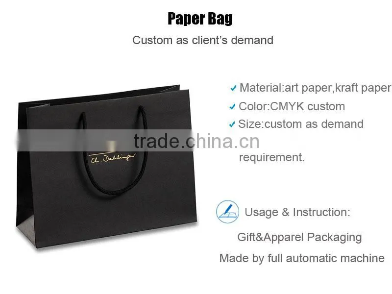 High Quality Custom Gift Paper Shopping Bag With Logo Print China Manufacturer