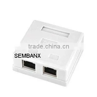 CAT6 FTP 2 ports RJ45 surface mount box