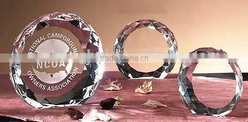 2016 New product round section crystal paperweight