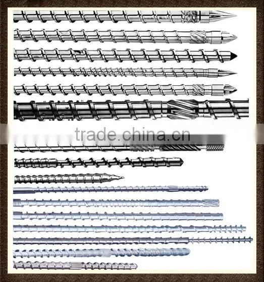 Special stainless steel material screw barrel for injection molding machine
