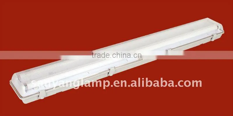 Ip65 waterproof fluorescent fitting 2x18