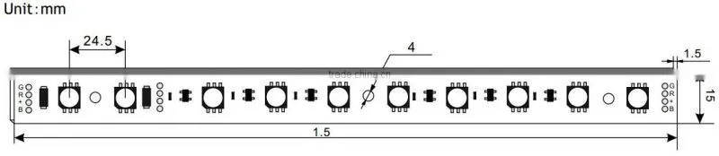indoor rigid strip light white PCB