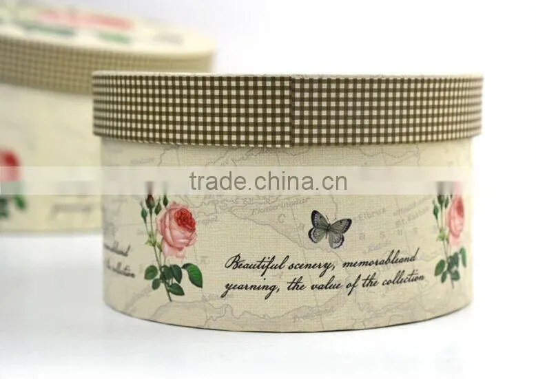 New type round paper gift packaging box with good quality