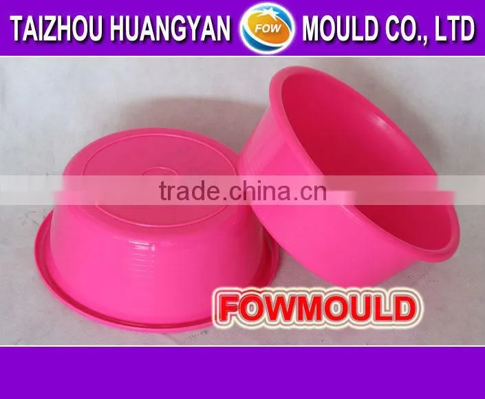 1 cavity colored household plastic washbasin injection mould