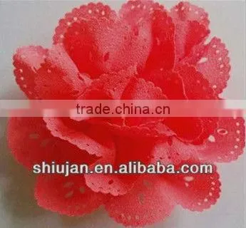 multicolour handmade mesh ribbon artificial flower