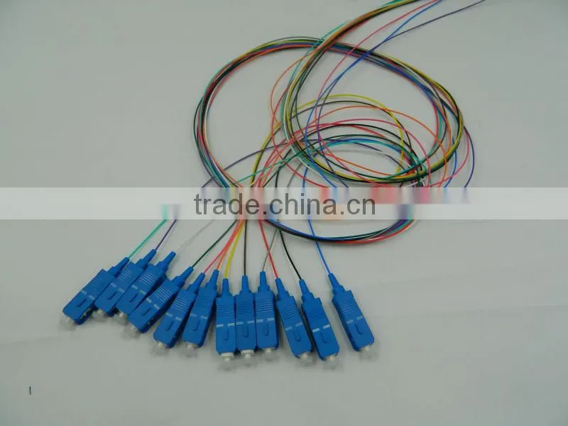 manufacture supply sc upc fiber optic 12core pigtail ,12core sc upc pigtail