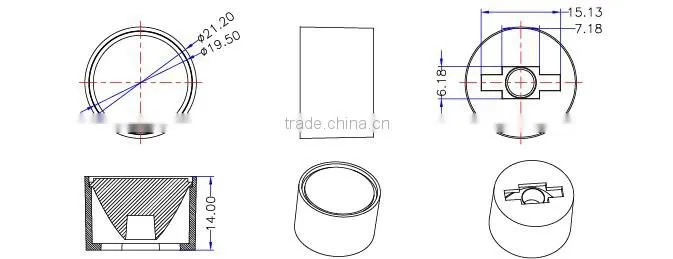 High quality led lens for street light module lens wholesale