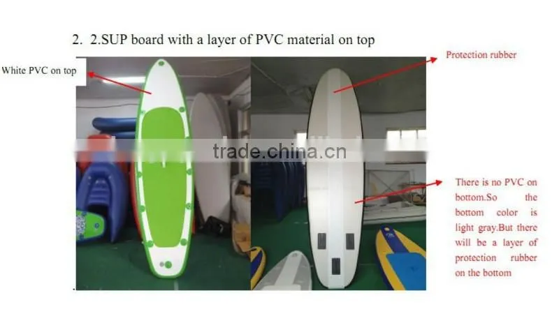 2015 best selling non slip EVA pad Inflatable SUP boards