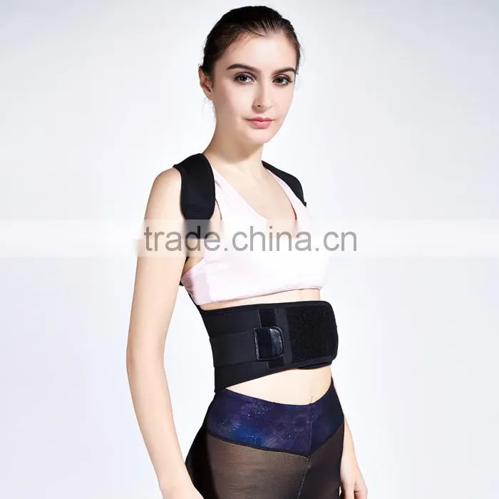 best selling new products Double Pull Neoprene Adjustable Lumbar Back Brace Support with steel