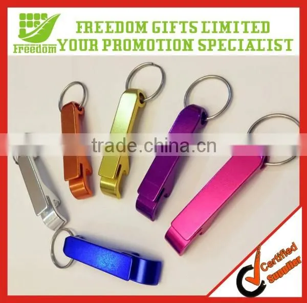 Promotional customer laser logo keychain bottle opener