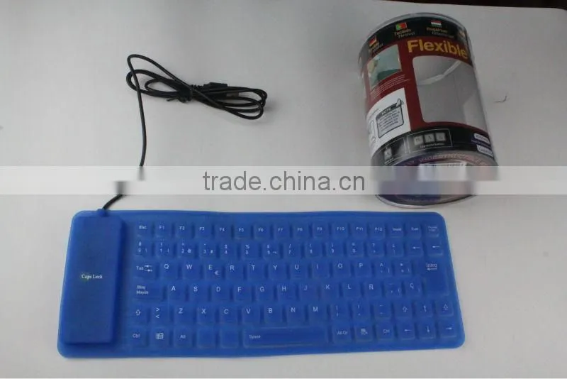 usb roll up silicone foldable flexible keyboard KF-03