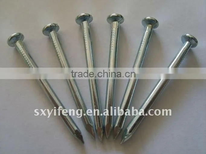 Concrete Nails/Masonry Nails, Galvanized, Fluted Shankd