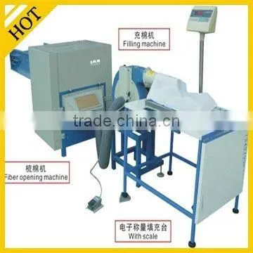 cotton waste carding and pillow filling machine