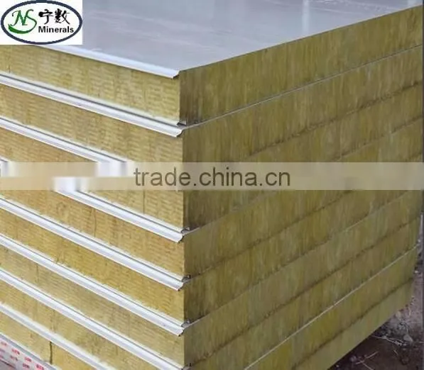 50mm 100kg/m3 Exterior Wall Soundproof Rock Wool insulation Board For Sale