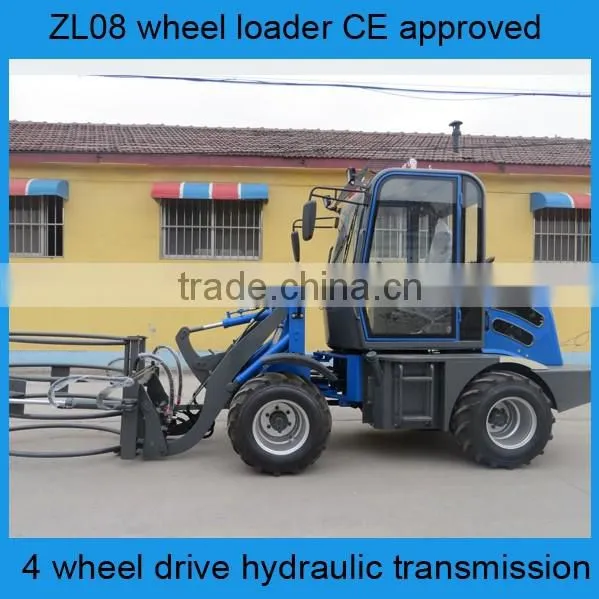 mini loader zl08f,round grass bale