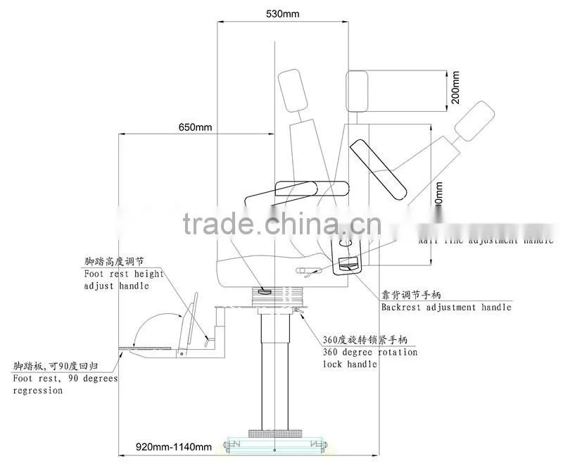 China supplier driver's boat seat for rail type ship