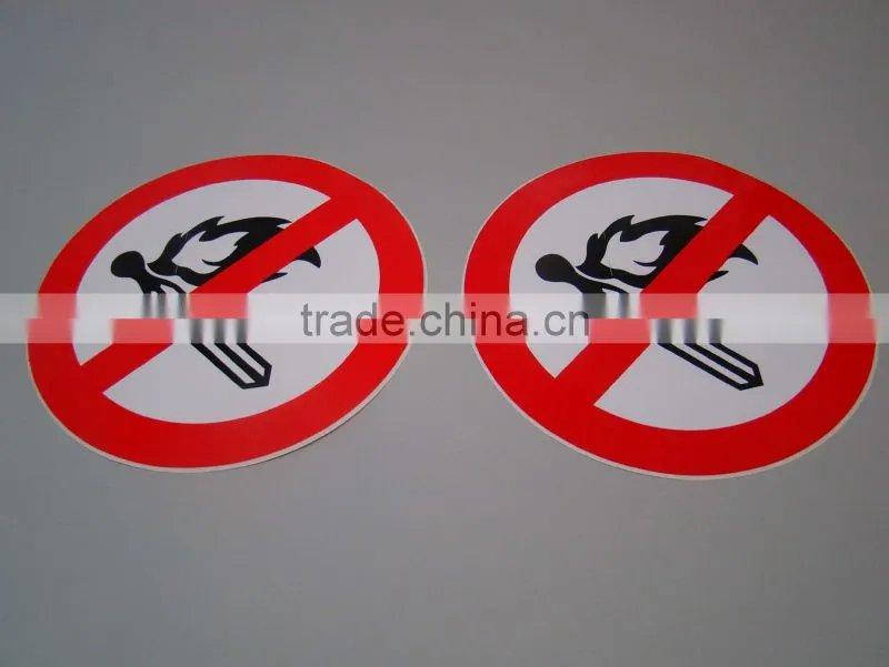 customized warning plate no smoking sign board
