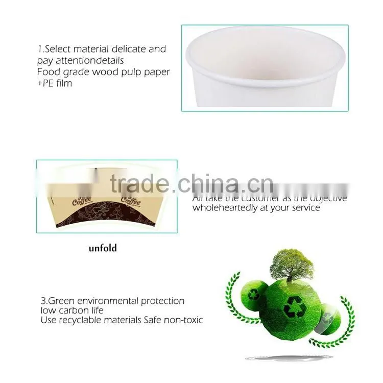 Food Grade Take Out Paper Popcorn Cups
