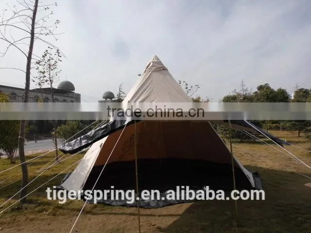 5~8 People Large Bell-shaped Camping Outdoor Waterproof Relief Tents