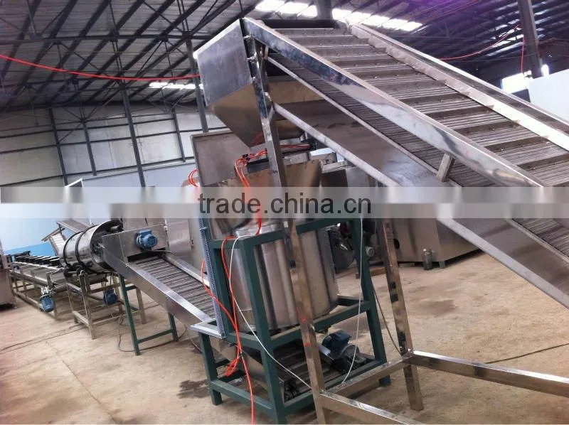 Continuous automatic fryer fit for frying snack pellet, potato chips